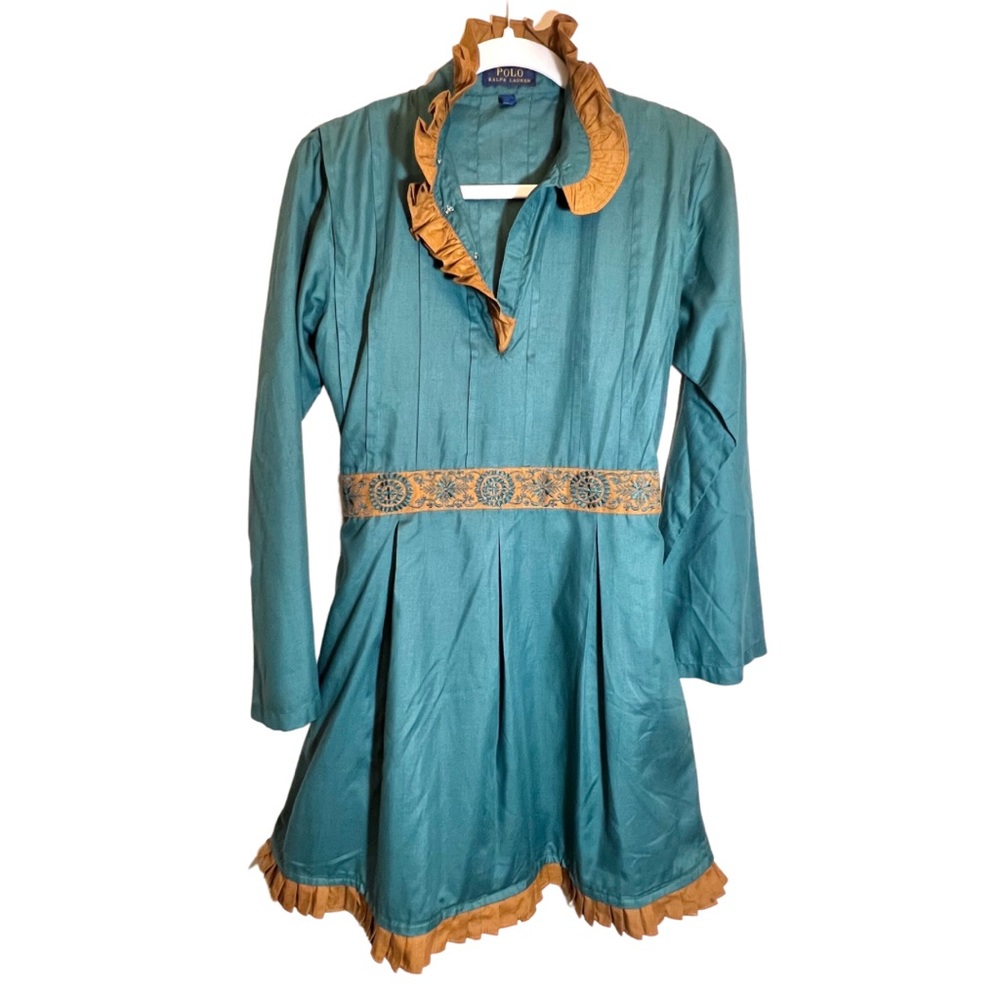 POLO Ralph Lauren Teal & Gold Dress